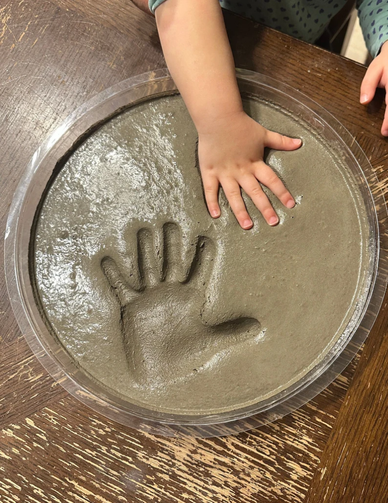 DIY handprint garden stone kit - Father's Day Gift Guide idea