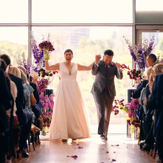 Reach Kennedy Center Wedding Purple Modern Skylight Pavilion